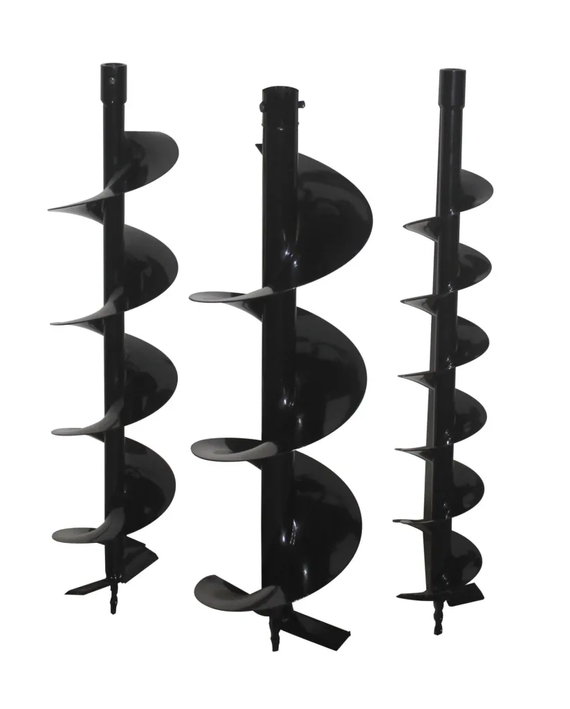 Earth auger "ZI-ELB70", with 3 drill bits, green/black