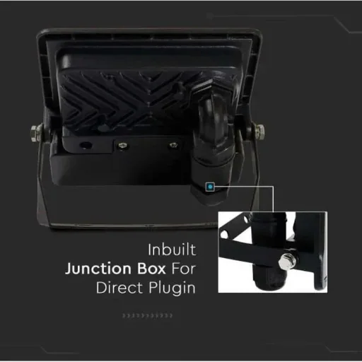 VT-128S LED Floodlight with Sensor - 20 W - 1510 Lm - 4000K - Black