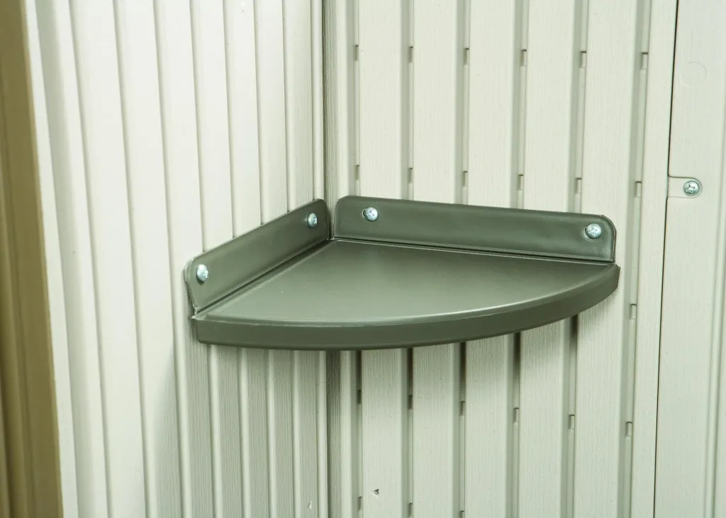 Plastic tool shed Garden Villa light grey, 457x244x244 cm