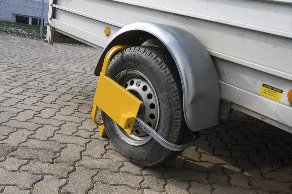 Parking clamp "Profi", theft protection