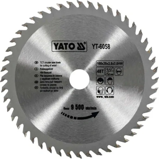 NL circular saw blade Ø160 mm - 48 T - inner diameter 20 mm