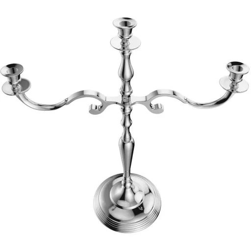 Candlestick 80cm silver