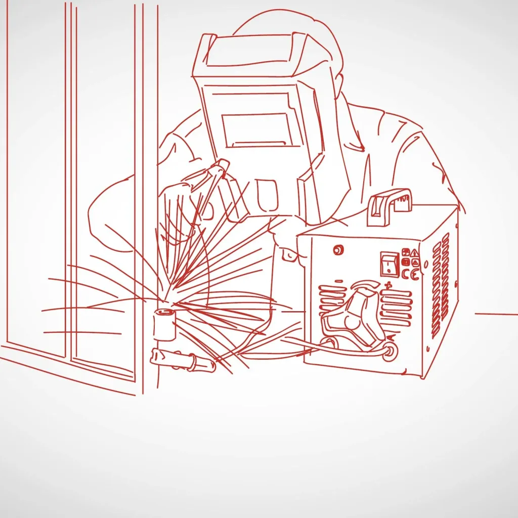 Electrode welding machine