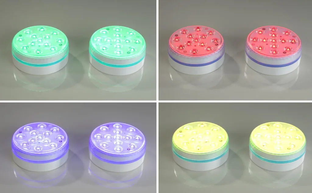 Pool LED lights with remote control IP68, set of 2