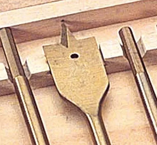 Jeu de forets plats à centrer 13 pièces, revêtus de titane