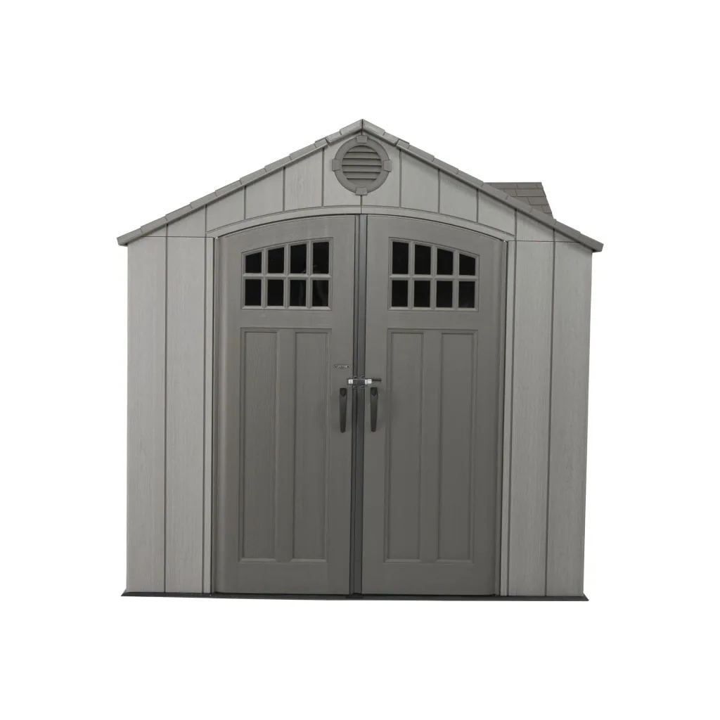 Plastic tool shed Galaxy dark grey, 244 x 457 x 244 cm