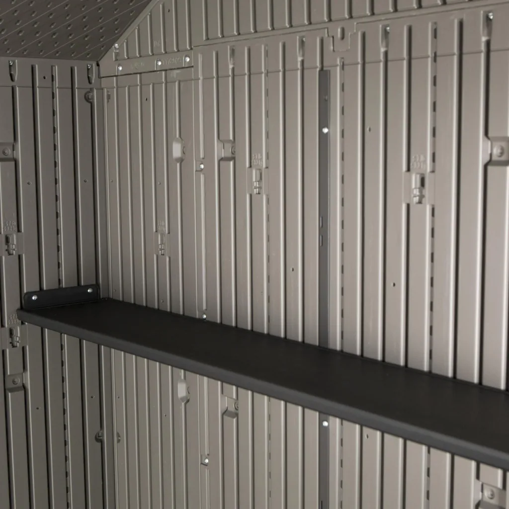 Plastic tool shed Galaxy dark grey, 244 x 457 x 244 cm