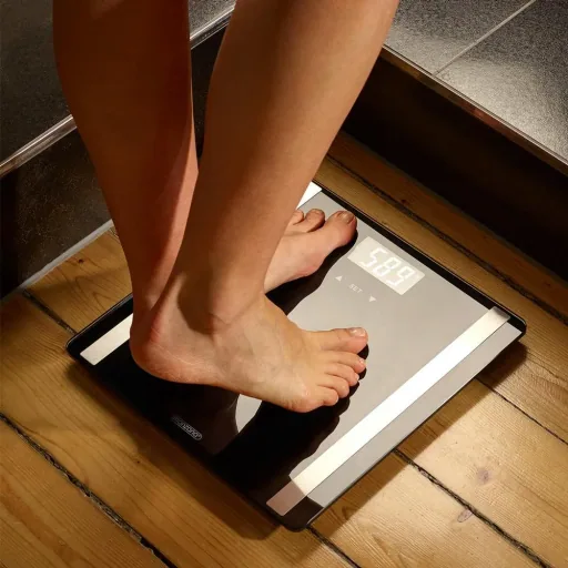 Digital bathroom scale with BI