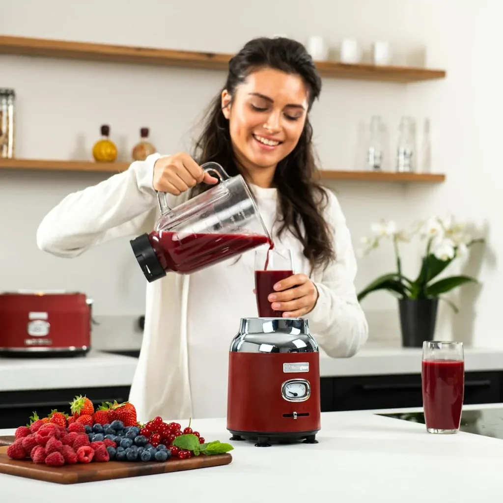 Retro Blender - Smoothie Maker - Rot