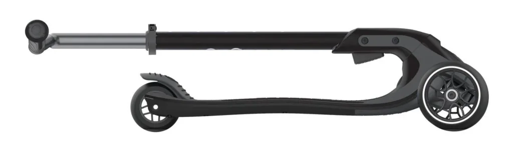 ULTIMUM LIGHTS scooter, 125/90 mm extra wide, ABEC 7, 3-wheel, height-adjustable, LED light module, grey