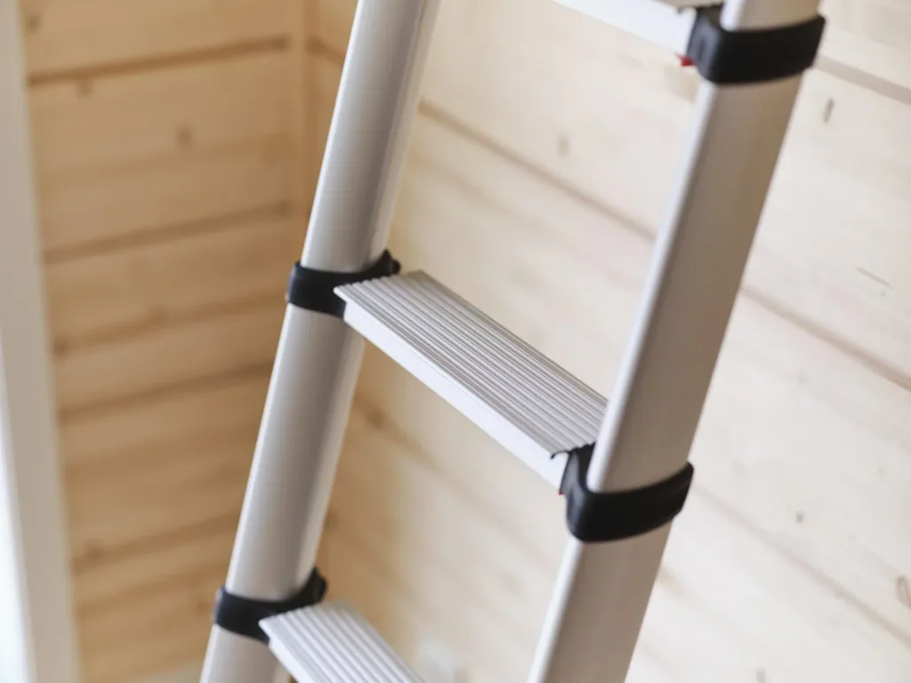 Échelle télescopique inclinée, PrimeLine, 4,1 mètres, avec stabilisateur