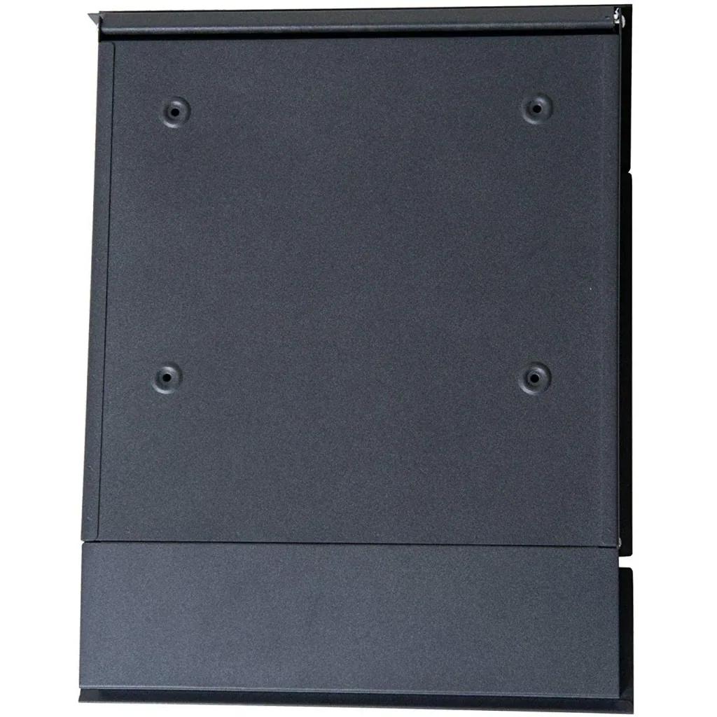 Mailbox wall mailbox with newspaper compartment lockable 2 keys steel
