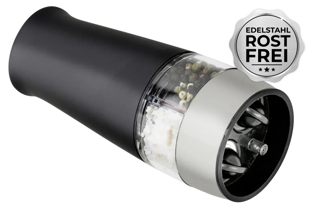 2 in 1 Electric Grinder with Light, Black