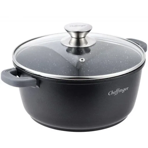 Cheffinger casserole / deep pan with lid -28cm