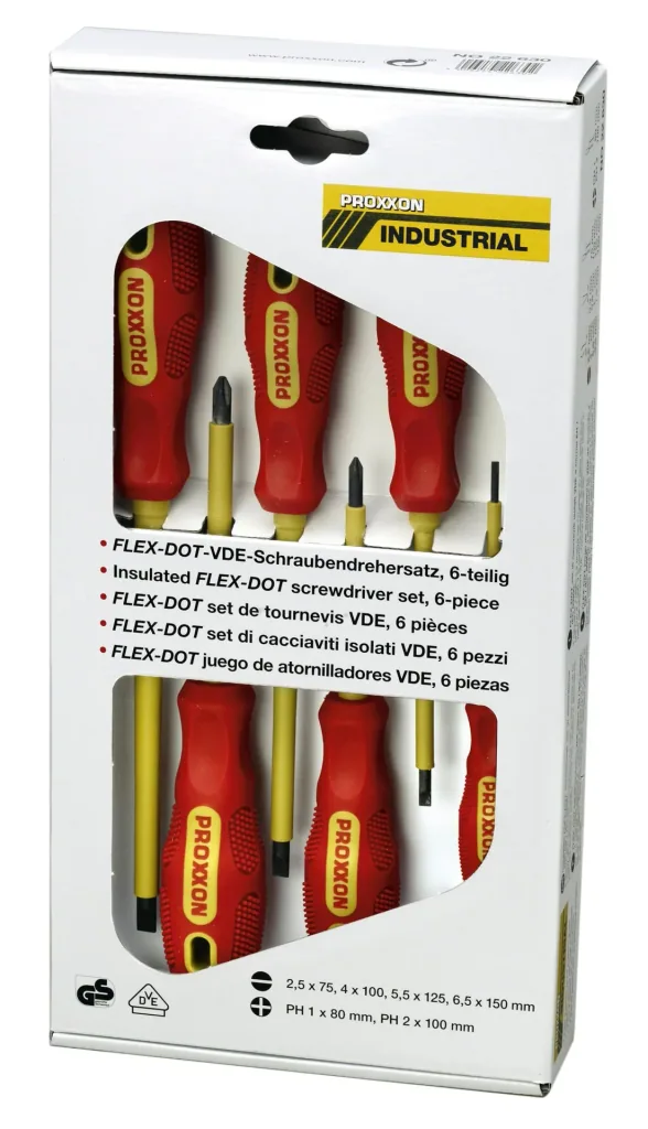 FLEX-DOT screwdriver set external hexagon (6 pieces)