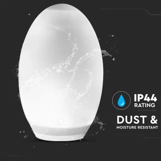 VT-7815 Solar Outdoor Lamp - Egg - Warm White + RGB