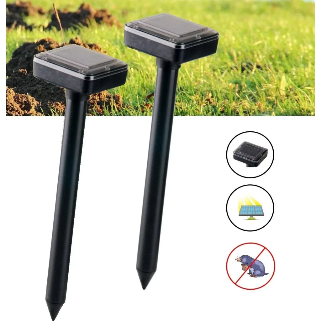 4x Guard'n care solar-powered mole repellent