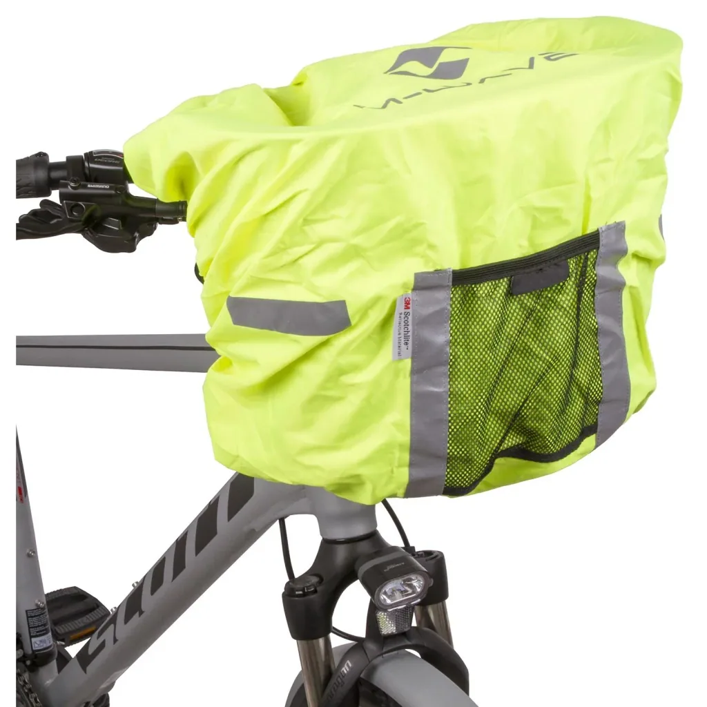 Rain cover/rain cover neon yellow with reflective stripes