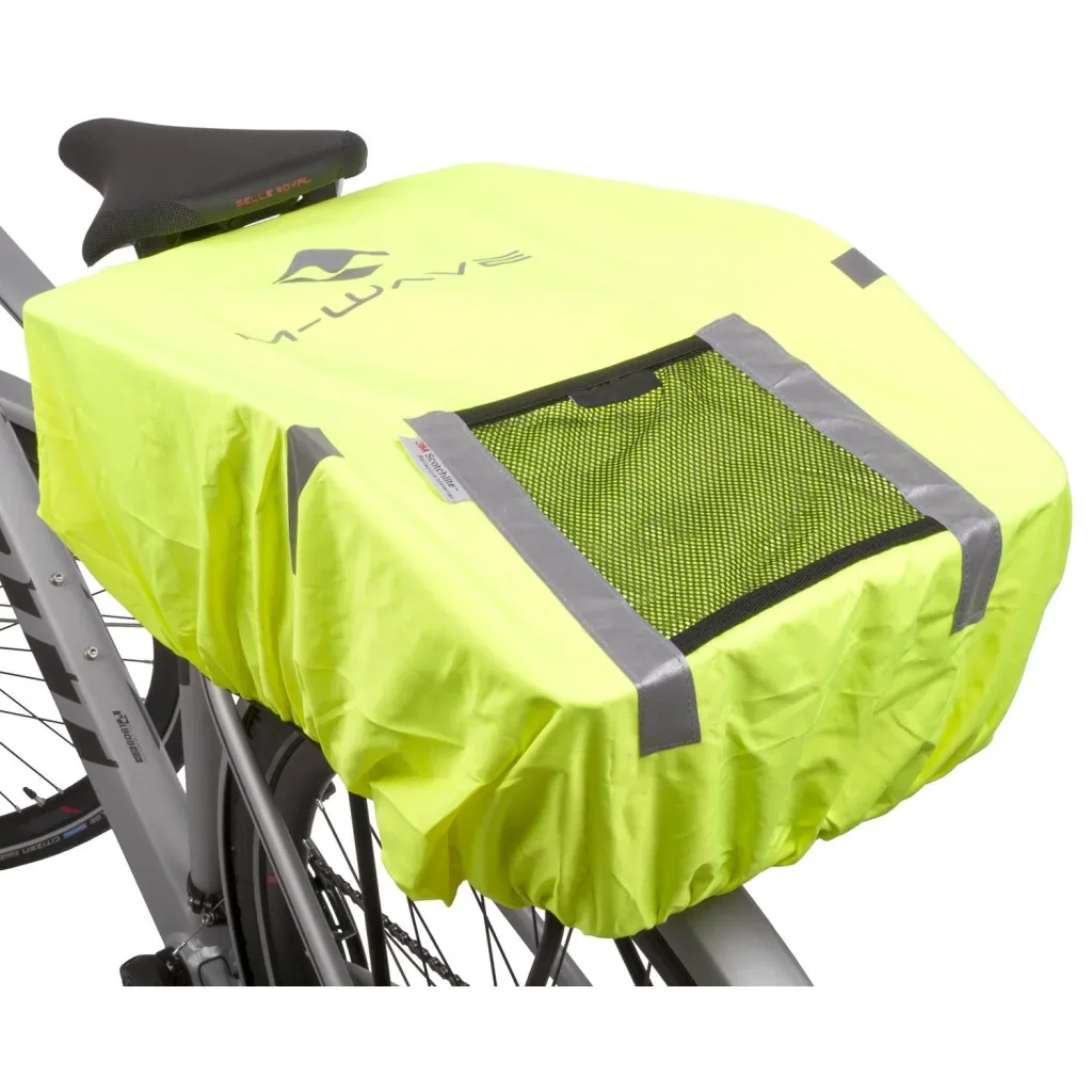 Rain cover/rain cover neon yellow with reflective stripes