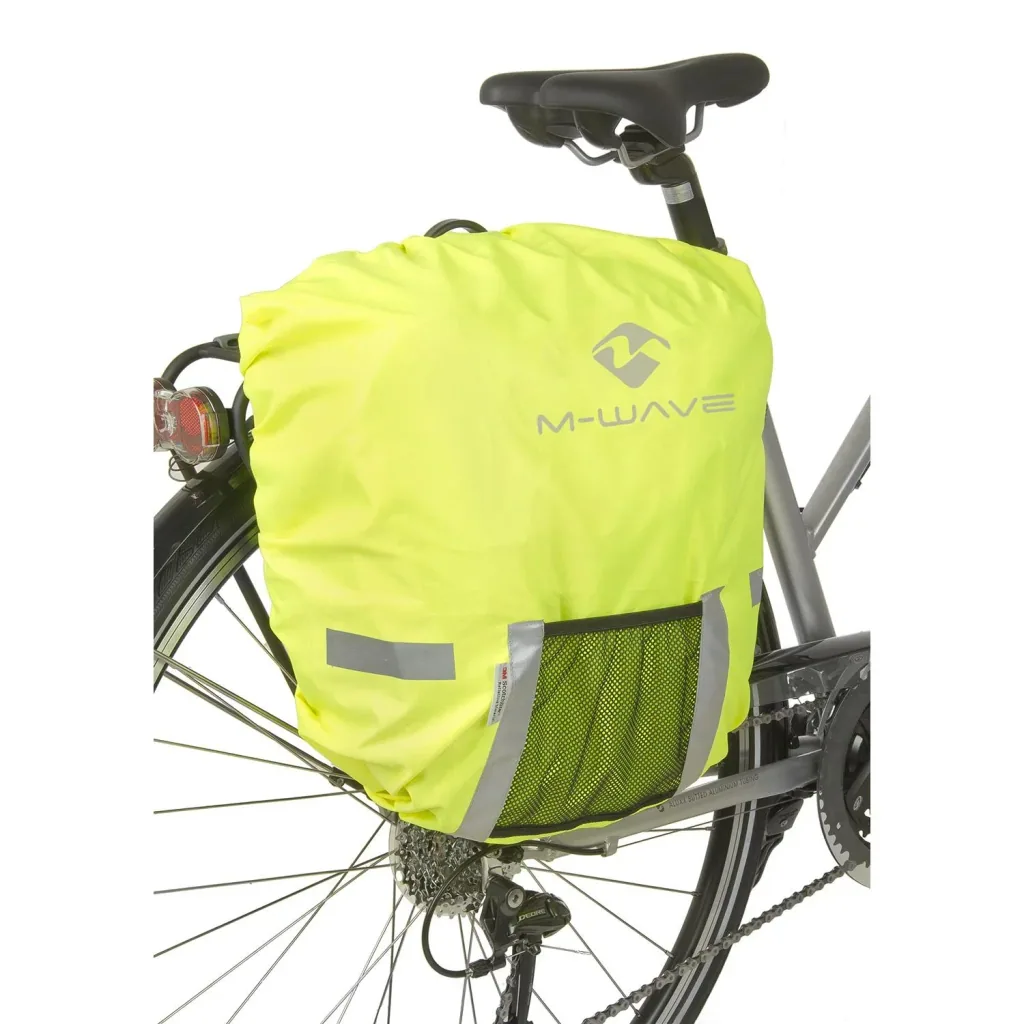 Rain cover/rain cover neon yellow with reflective stripes