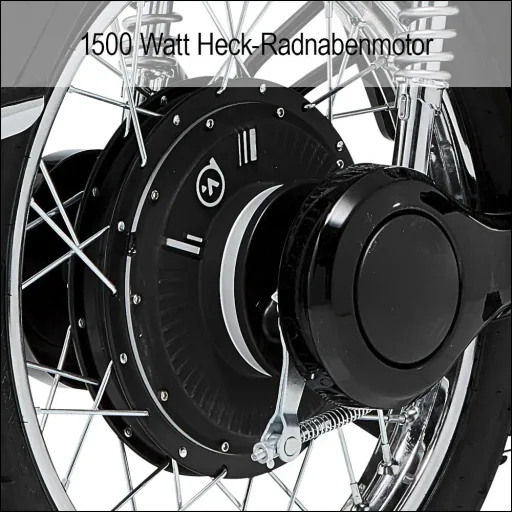 E-scooter / retro moped "Turin" 45 km/h including 26 Ah lithium battery black/white