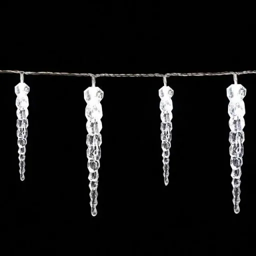 Christmas icicle light chain 40 LEDs 10.4m