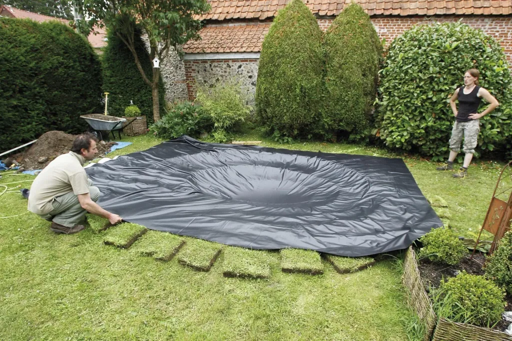 PVC Teichfolie, 1,0 mm, 4 x 4 m