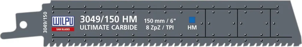 HM Ultimate Carbide reciprocating saw blade, 150 mm, 1 piece