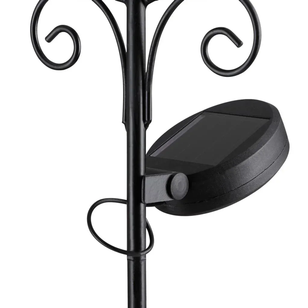 Solar-powered lighting with rain gauge blue