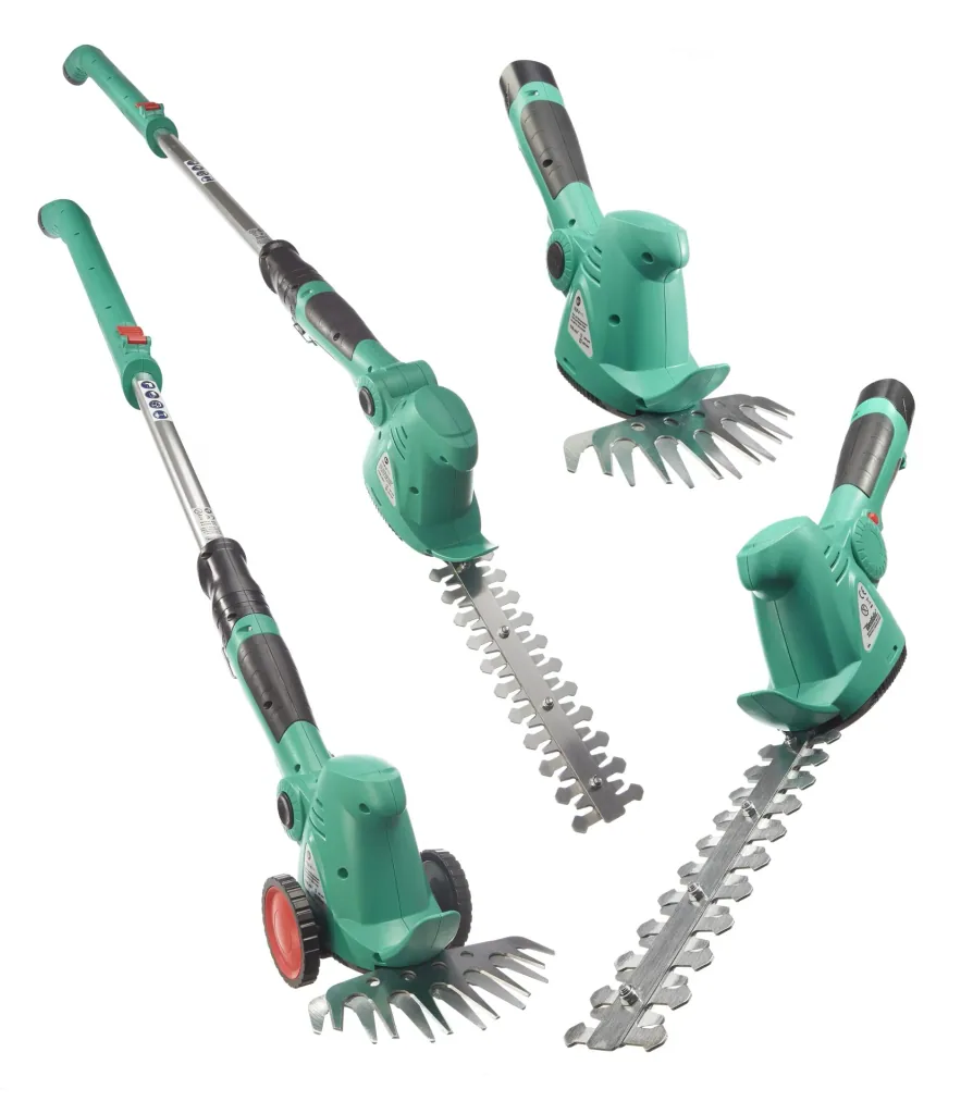 Cordless grass and shrub shears 10.8 volts with handle including spare battery