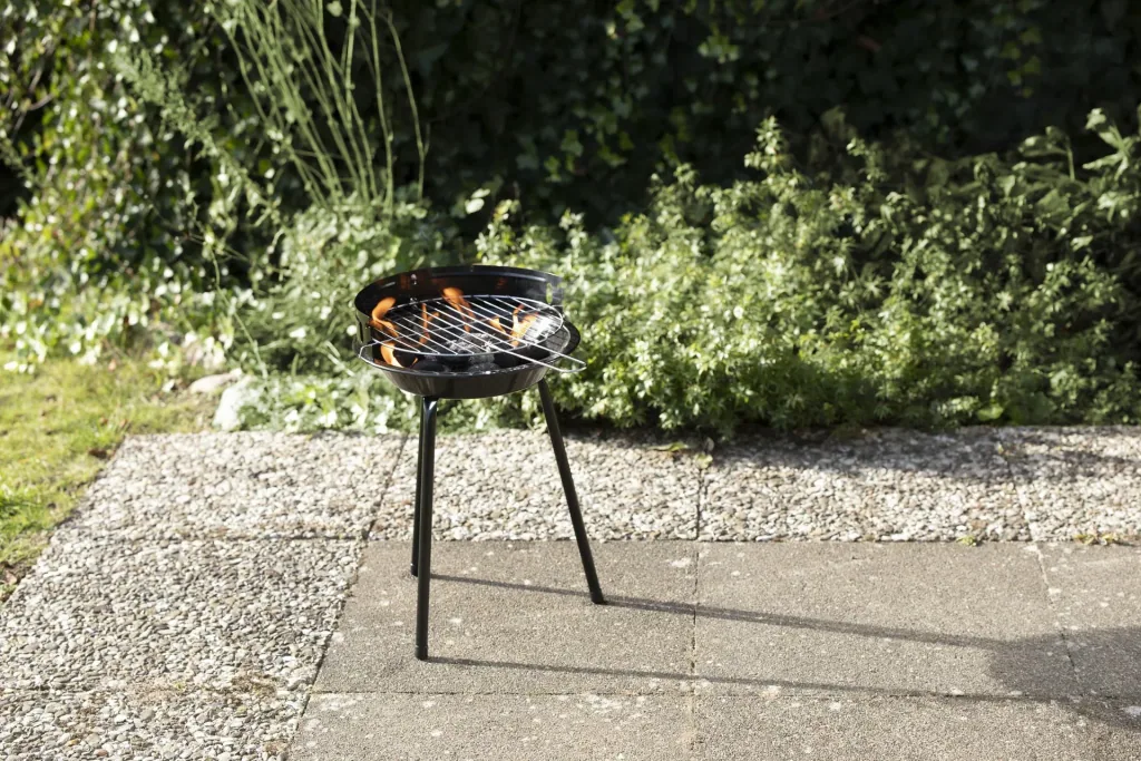 Charcoal round grill, "CG-IV-270", 45.5 cm, black
