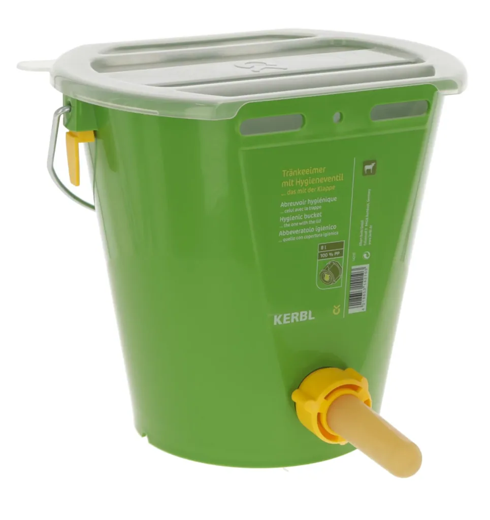 Lid for MilkGuard drinking bucket, white transparent