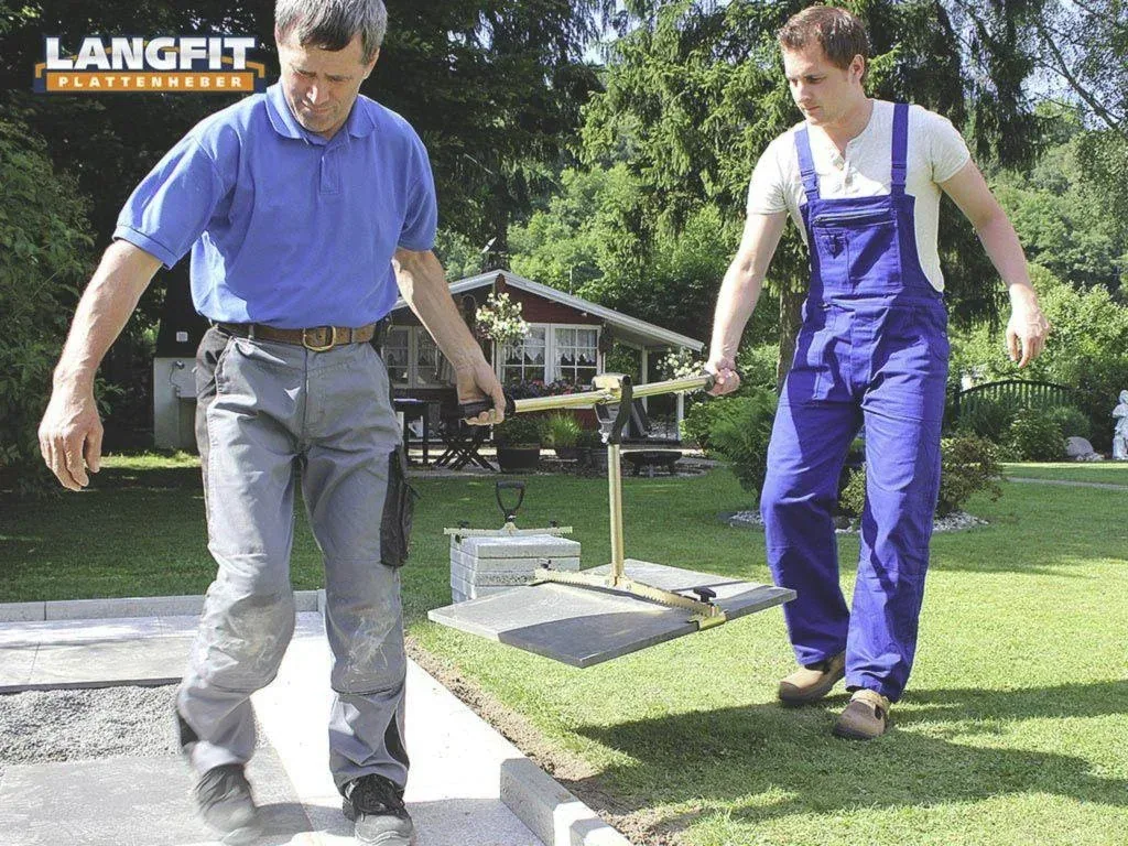Plate lifter carrying arm for 2 people