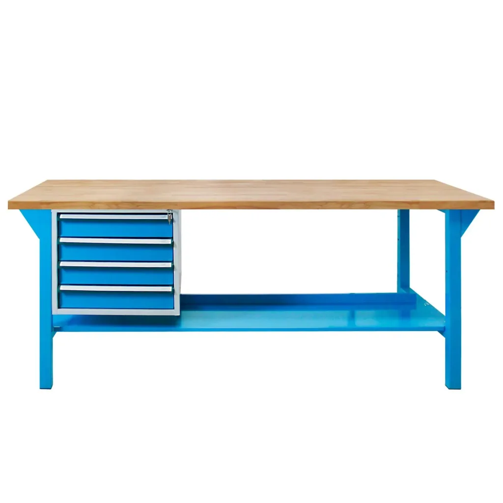 Workbench 1500 with drawer box, 4 drawers