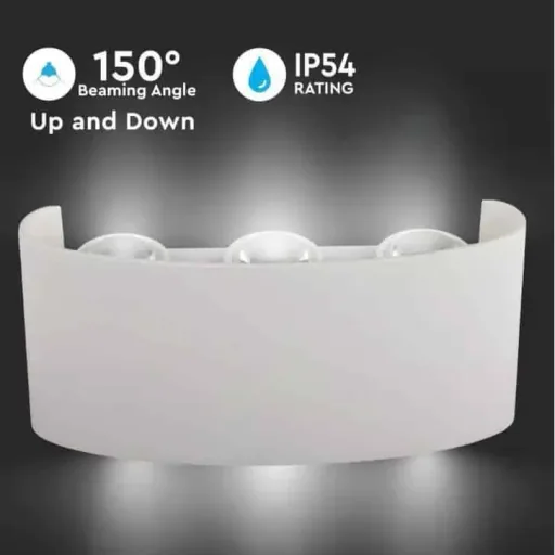 VT-846 LED wall light top / bottom - 5W - 630 Lm - 3000K - White