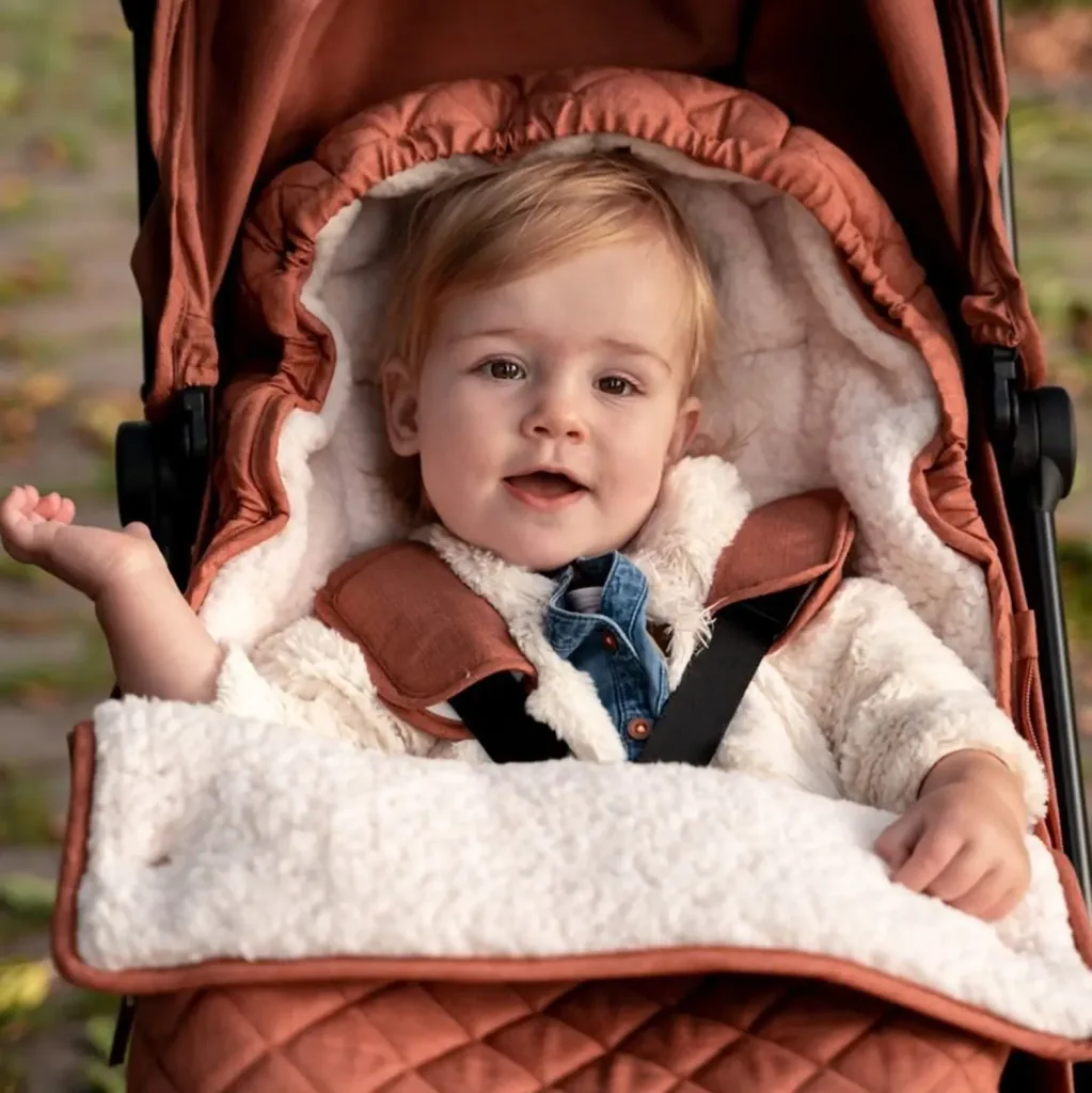 Little Dutch chancelière, chancelière d'hiver, chancelière bébé - pour poussette, Rust