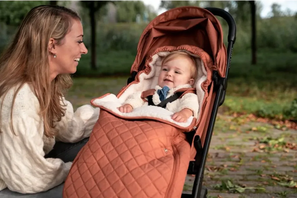 Little Dutch chancelière, chancelière d'hiver, chancelière bébé - pour poussette, Rust