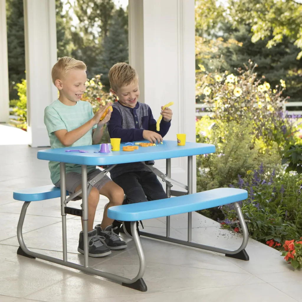 Table de pique-nique pour enfants Lifetime bleue