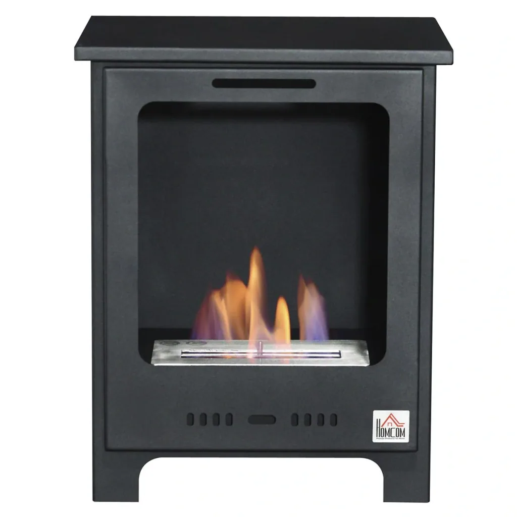 Ethanol fireplace black