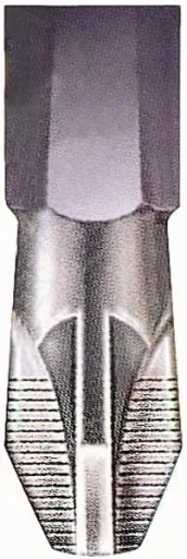 Bit set 10-piece, anti-slip with serrated bit tip