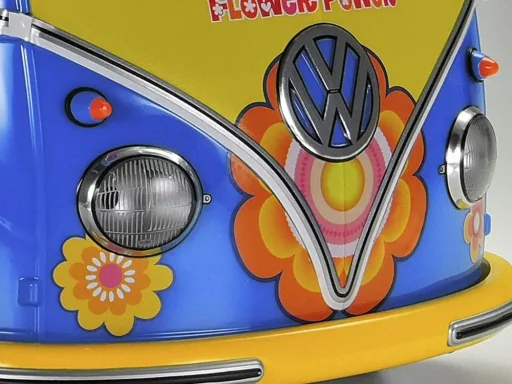 RC Bus VW Type 2 T1 Flower Paint 1:10