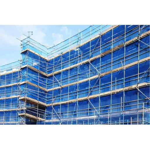 Filet de protection pour échafaudage 2, 57 x 20 m vert 50 g/m²