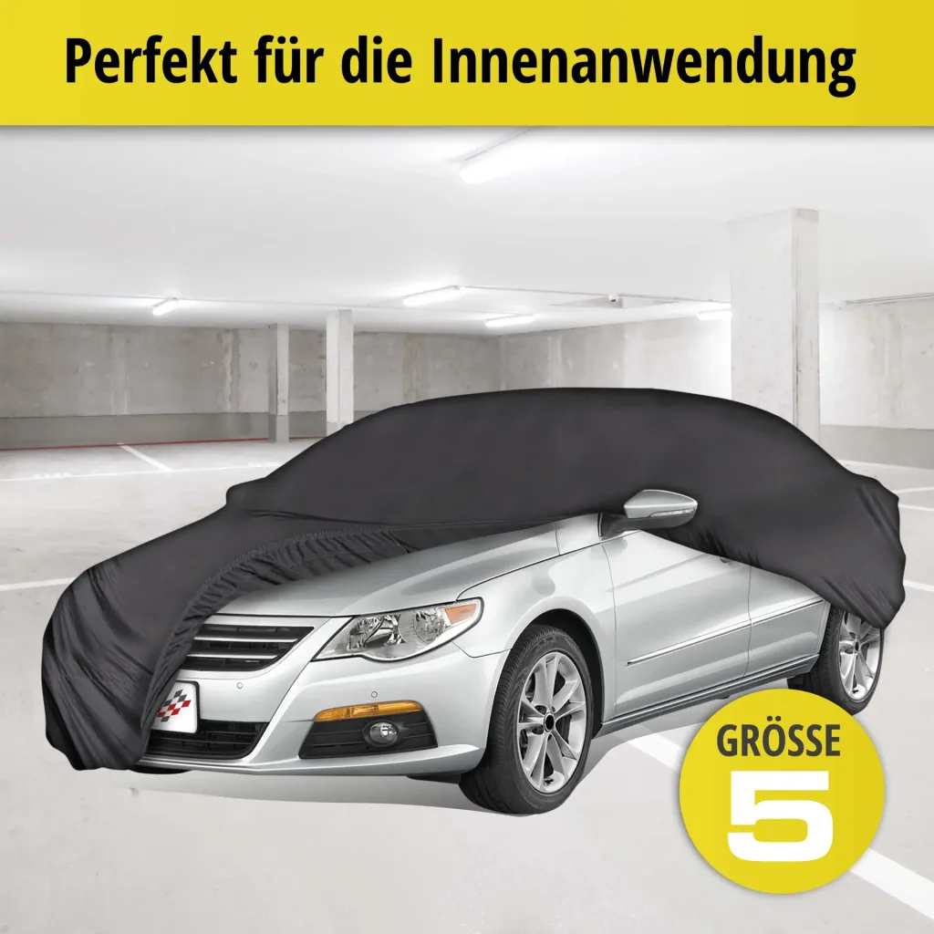 Car cover indoor soft - size 5 - 441x510x155cm - PES - elastane