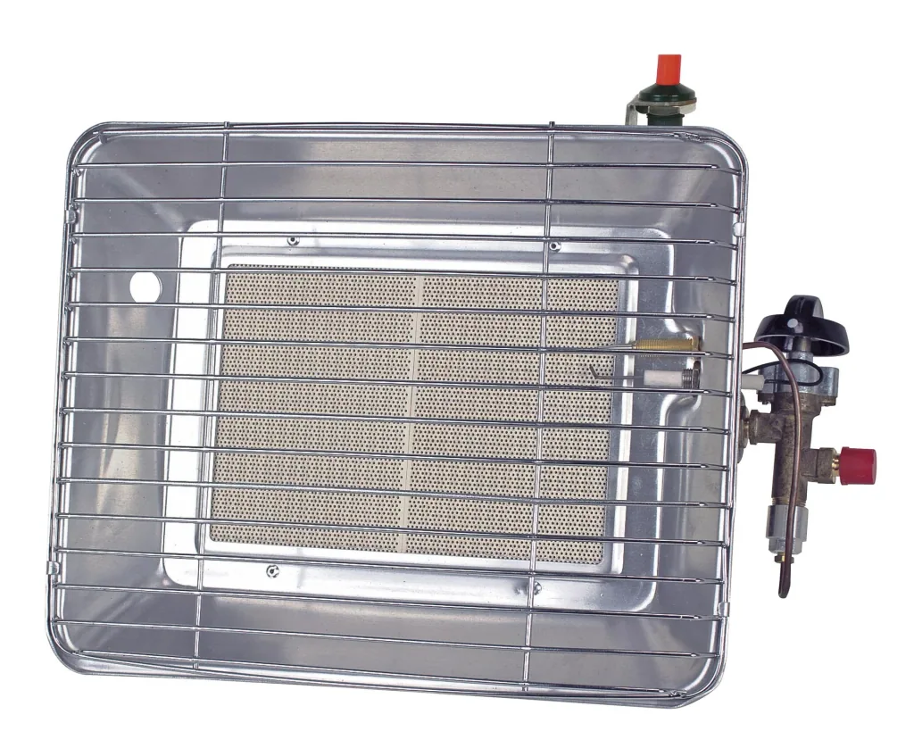Economy gas heater with piezo ignition