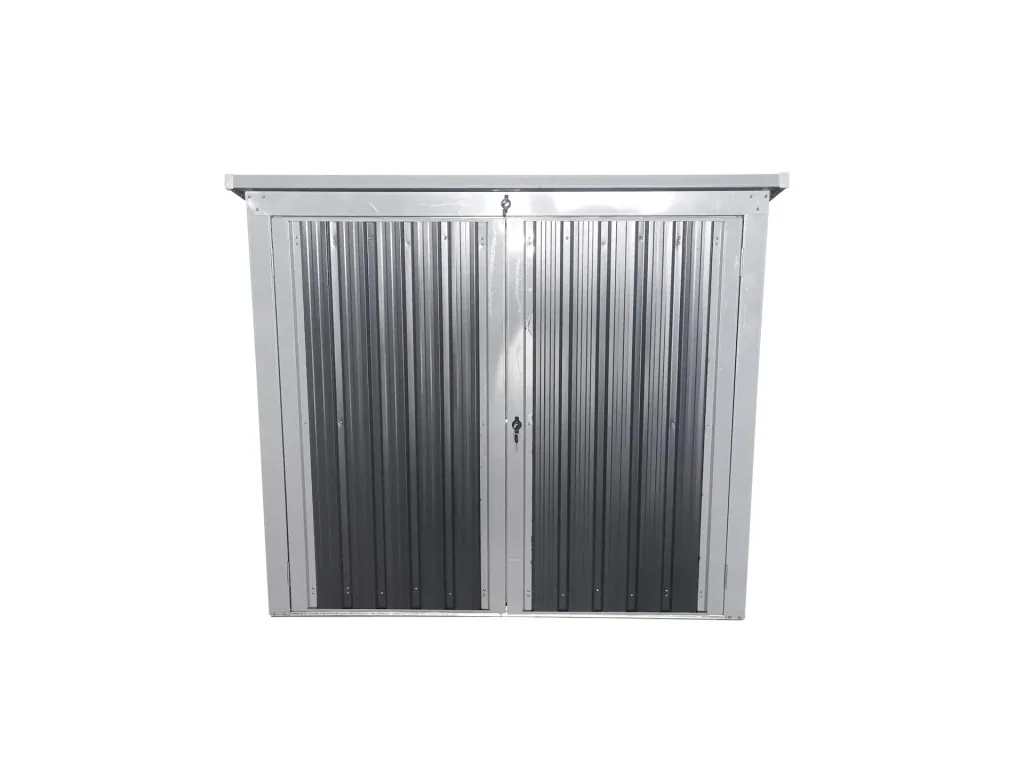 Westmann Coffre métallique pour poubelles 2 compartiments anthracite/gris clair, 101x158x134 cm