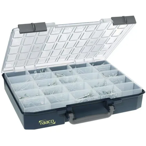 Raaco assortment box CarryLite 80 5x10 25 shelves