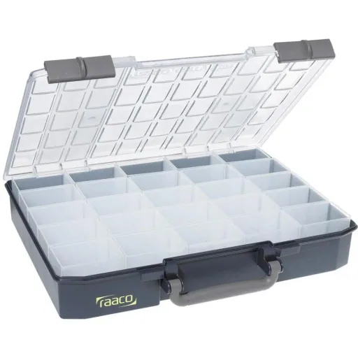 Raaco assortment box CarryLite 80 5x10 25 shelves