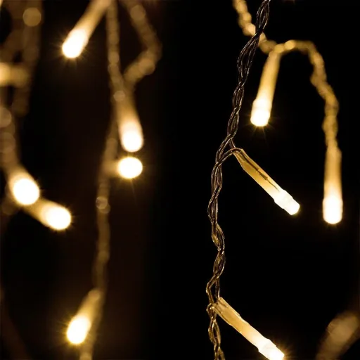 Icicle lighting 15m with 400 LEDs - warm white