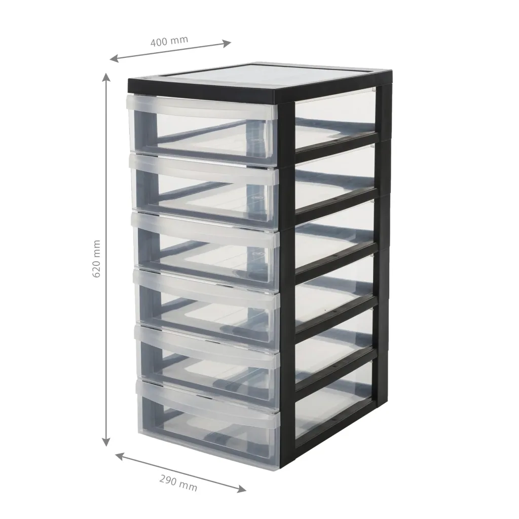 Mobile container DC-361 with 6 flat drawers