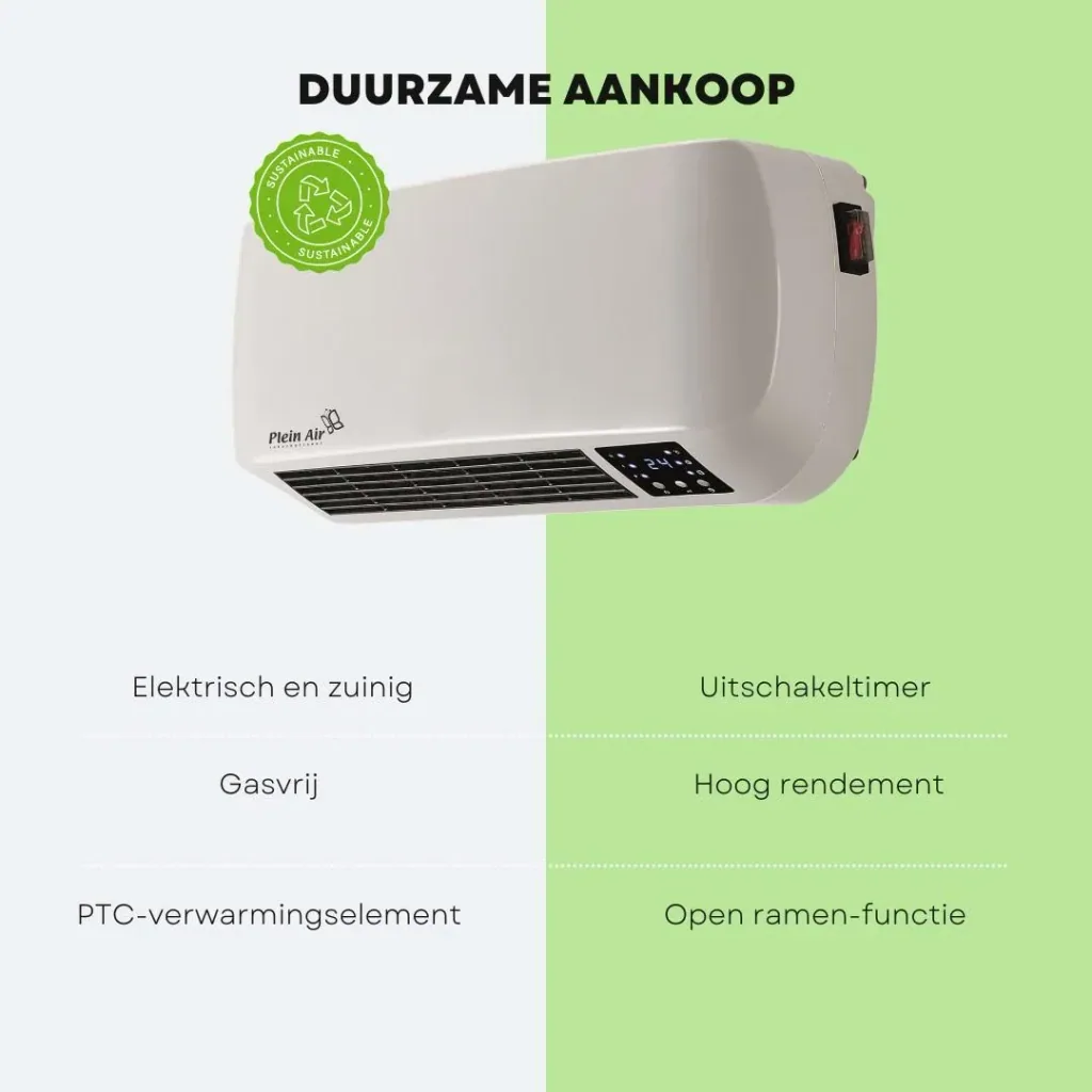 Plein Air electric wall convector TC-TPD 2000 - WITH remote control - 2000W - White
